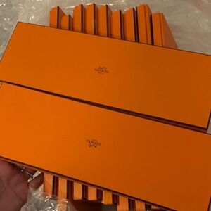 Hermès Tie Orange Gift Boxes